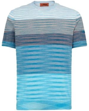 Missoni Rundhals-Strickware - Blau