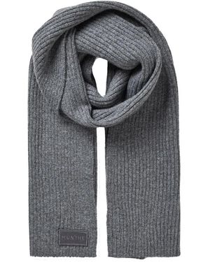 Munthe Accessoires ,Grijs ,Geribbelde Sjaal