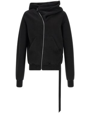 Rick Owens Hoodies & Sweatvesten ,Zwart ,Katoen Mountain Sweatshirt