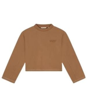OLAF HUSSEIN Long Sleeve Tops - Marrón