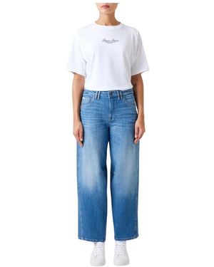 Guess Barrel Leg Jeans - Blau