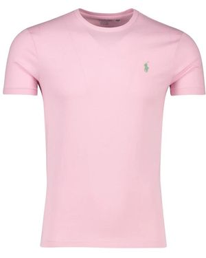 Polo Ralph Lauren Custom Slim Fit T-Shirt - Roze