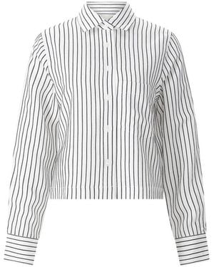 Closed Overhemden ,Wit ,Lyocell Blouse - Grijs