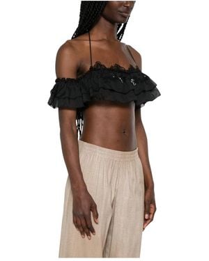 Ermanno Scervino Sleeveless Tops - Brown