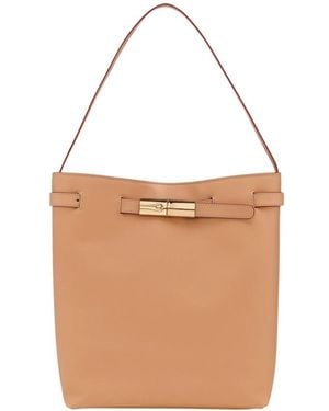Longchamp Le Smart L Schoudertas - Bruin