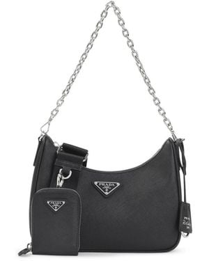 Prada Tassen ,Zwart ,Shoulder Bags