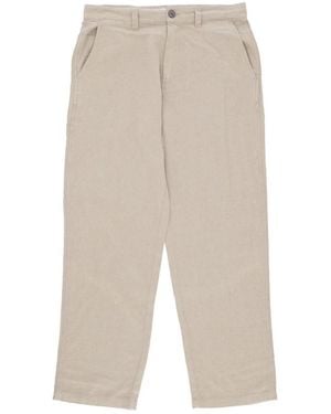 Obey Straight Trousers - Natural