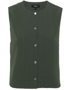 Theory Sleeveless Tops - Verde