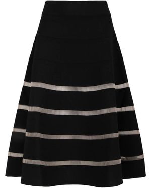 Balmain Midi Skirts - Schwarz