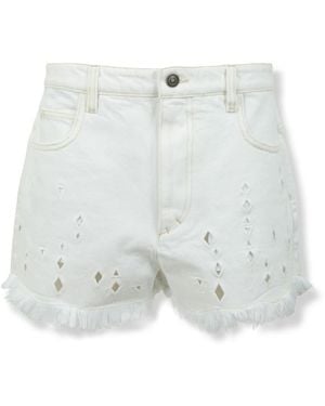 Isabel Marant Denim Shorts - White