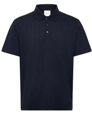 Calvin Klein Gestreiftes Stretch-Polo - Blau