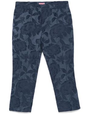 KENZO Cropped Trousers - Blauw