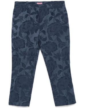 KENZO Cropped Trousers - Blauw
