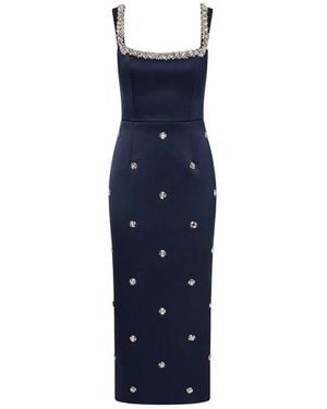 Rebecca Vallance Vestido Midi Ayla - Azul