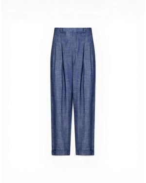 Peuterey Straight Trousers - Blu
