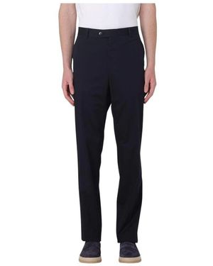 Luigi Bianchi Klassische Passform Blaue Hose