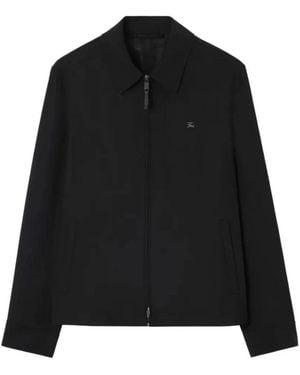 Burberry Jassen ,Zwart ,Wol Bloomsbury Harrington Jas