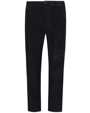 C.P. Company Zwarte Fluwelen Broek Aw25 - Blauw