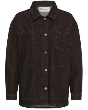 My Essential Wardrobe Denim Jackets - Black