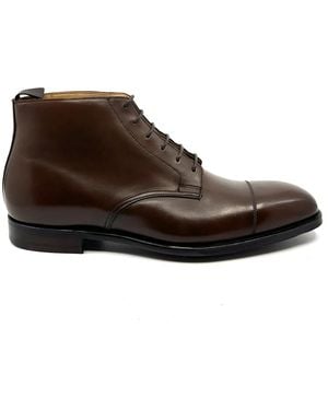 Crockett & Jones Lace-Up Boots - Brown
