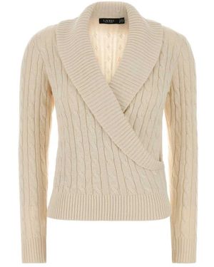Polo Ralph Lauren V-Hals Trui - Naturel
