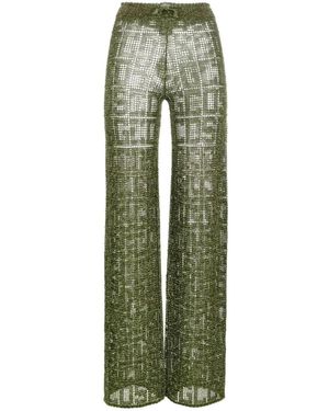 Gcds Wide Trousers - Green