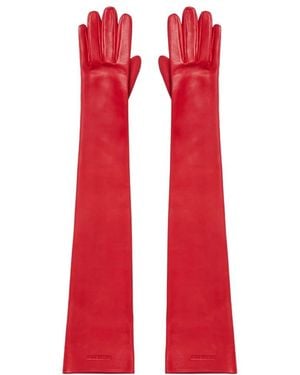 Balenciaga Lange Handschuhe - Rot