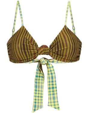 Oas Badmode ,Veelkleurig ,Polyester Bikinitop - Groen
