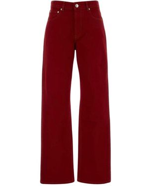 Ami Paris Jeans ,Rood ,Wide Jeans