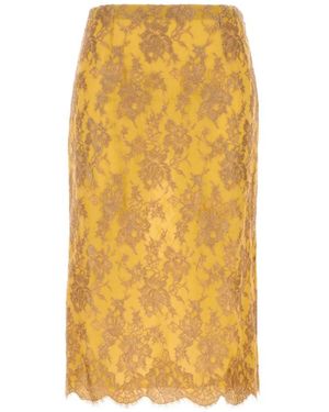 Saint Laurent Rokken ,Veelkleurig ,Nylon Jupe - Geel