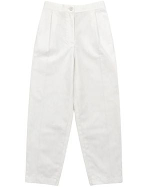 Patrizia Pepe Cropped Trousers - White