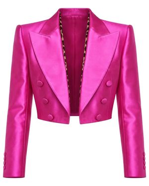 Dolce & Gabbana Zijden Blazer - Roze