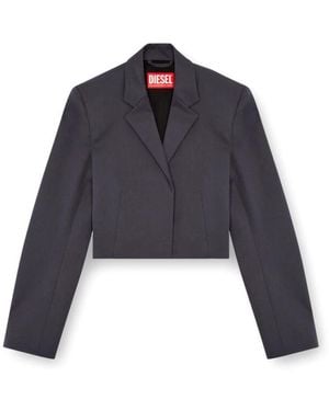 DIESEL G-Milla-P1 Stretch Woven-Blend Blazer - Blue