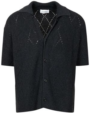 Laneus Short Sleeve Shirts - Negro
