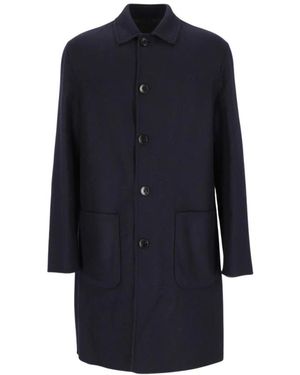 Etro Single-Breasted Coats - Azul