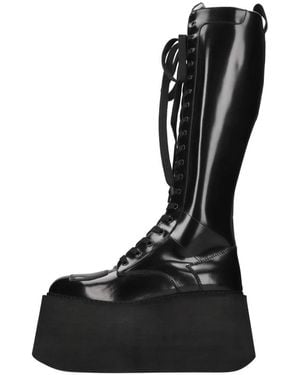 Gcds Lace-Up Boots - Black