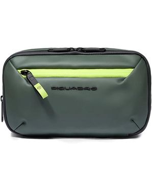 Piquadro Water Resistant Toiletry Bag - Groen