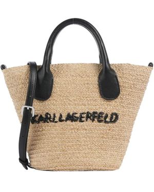 Karl Lagerfeld Tote Bags - Metallizzato