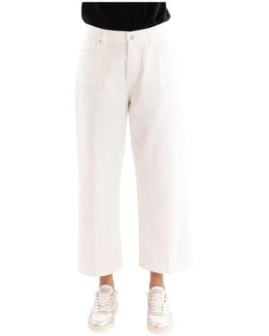 Don The Fuller Cropped Trousers - Blanco
