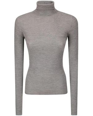 Sportmax Sudadera Gris De Lana Eleva Armario, Mujer, Talla