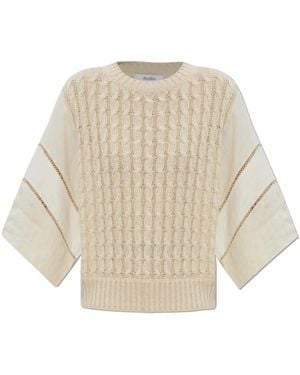 Max Mara Truien & Vesten ,Linnen Scatola Top - Naturel