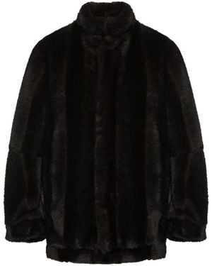MM6 by Maison Margiela Faux Fur & Shearling Jackets - Black