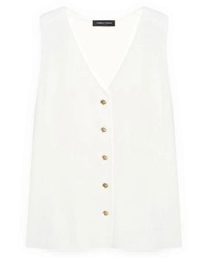FIORELLA RUBINO Vests - Blanco