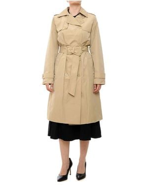 Michael Kors Khaki Nylon Trench Coat - Natur