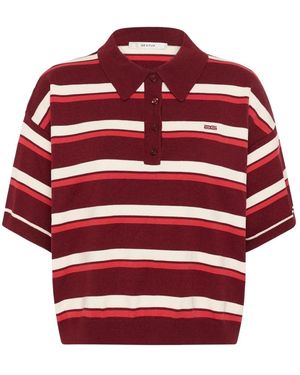 Gestuz Tops ,Veelkleurig ,Polyester Taia Polo Pullover - Rood
