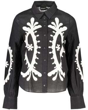 Desigual Nero Cotton Shirt - Black