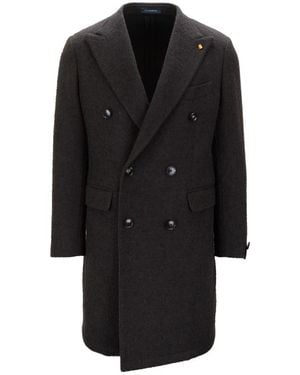 Sartoria Latorre Double-Breasted Coats - Black