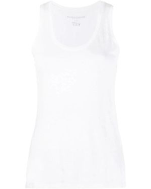 Majestic Filatures Sleeveless Tops - White