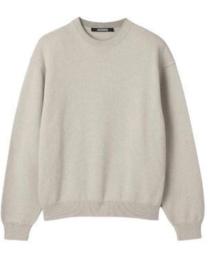 Jacquemus Round-Neck Knitwear - Grigio