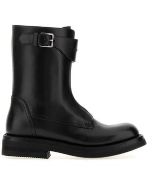 McQueen Schoenen ,Zwart ,Leer Biker Boots